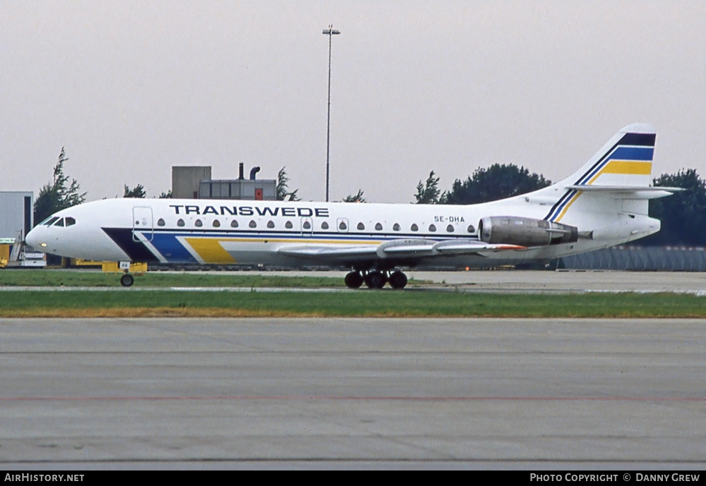 Aircraft Photo of SE-DHA | Sud SE-210 Caravelle 10B3 Super B | Transwede Airways | AirHistory.net #285412