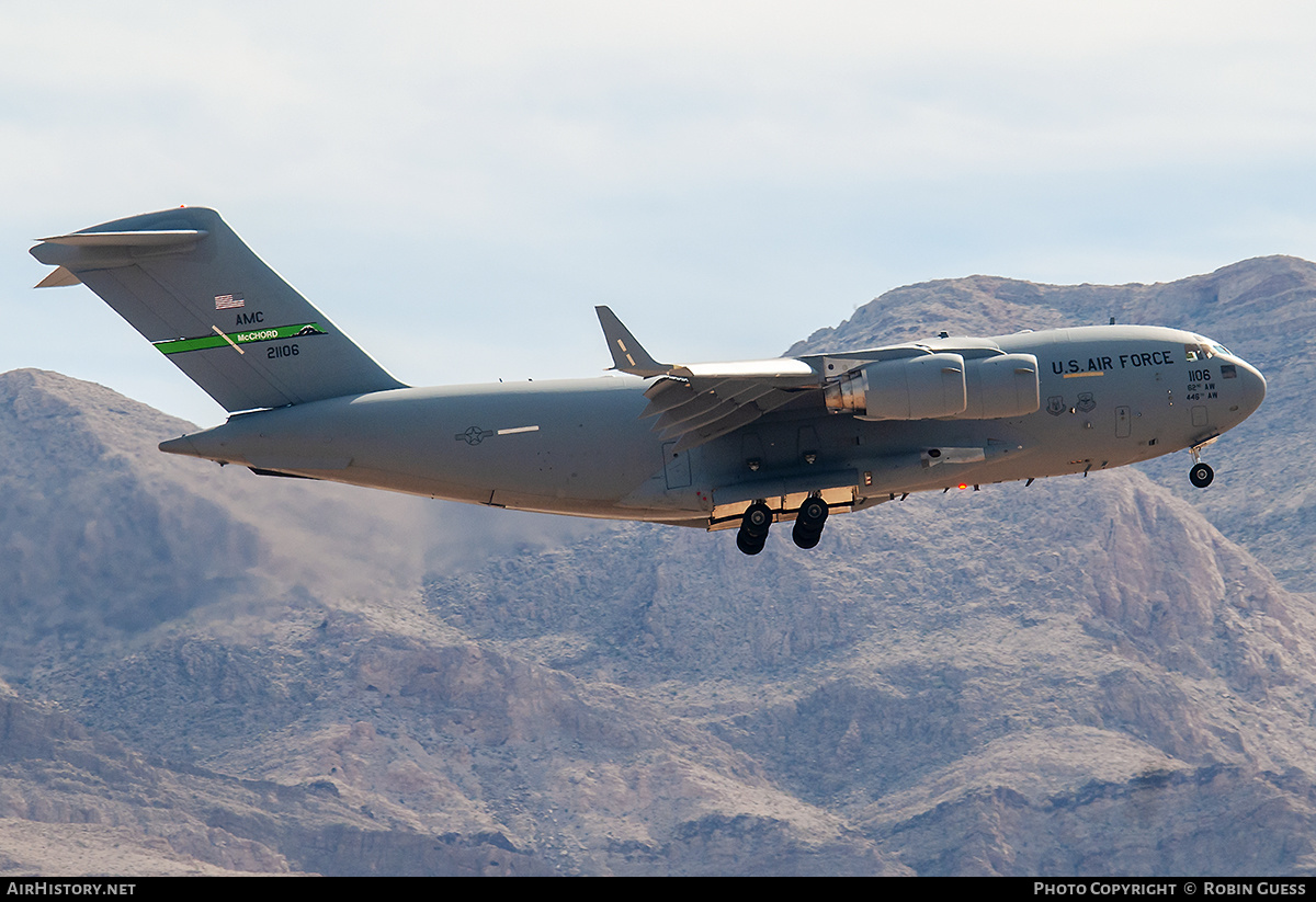 Aircraft Photo of 02-1106 / 21106 | Boeing C-17A Globemaster III | USA - Air Force | AirHistory.net #285431