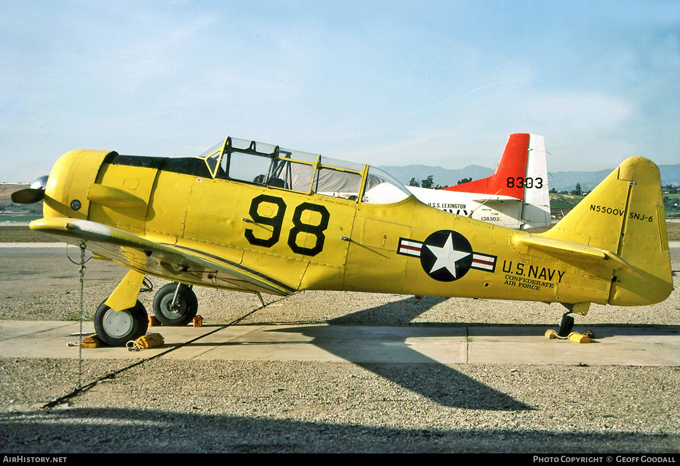 Aircraft Photo of N5500V | North American SNJ-6 Texan | Confederate Air Force | USA - Navy | AirHistory.net #285455