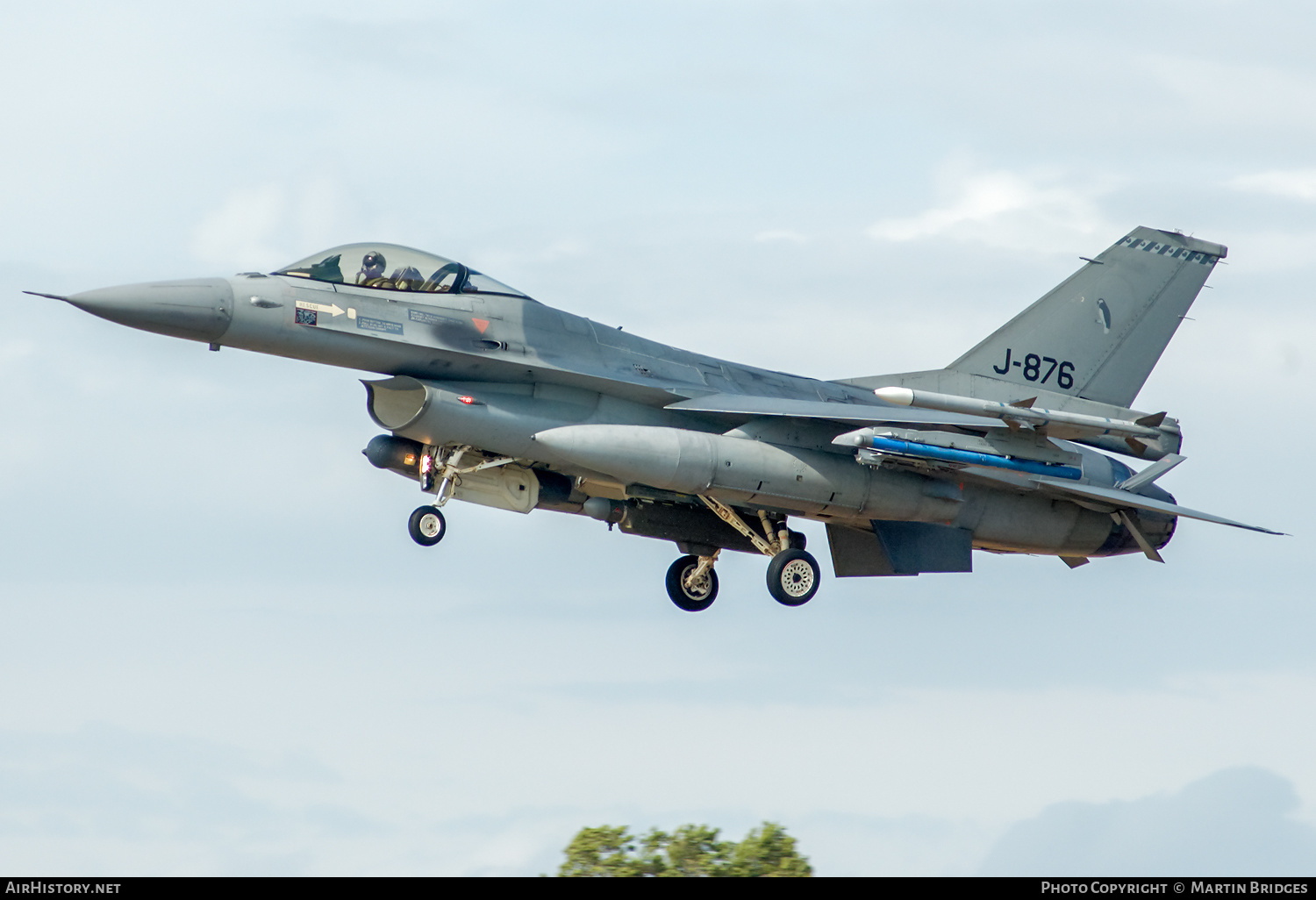 Aircraft Photo of J-876 | General Dynamics F-16AM Fighting Falcon | Netherlands - Air Force | AirHistory.net #285524