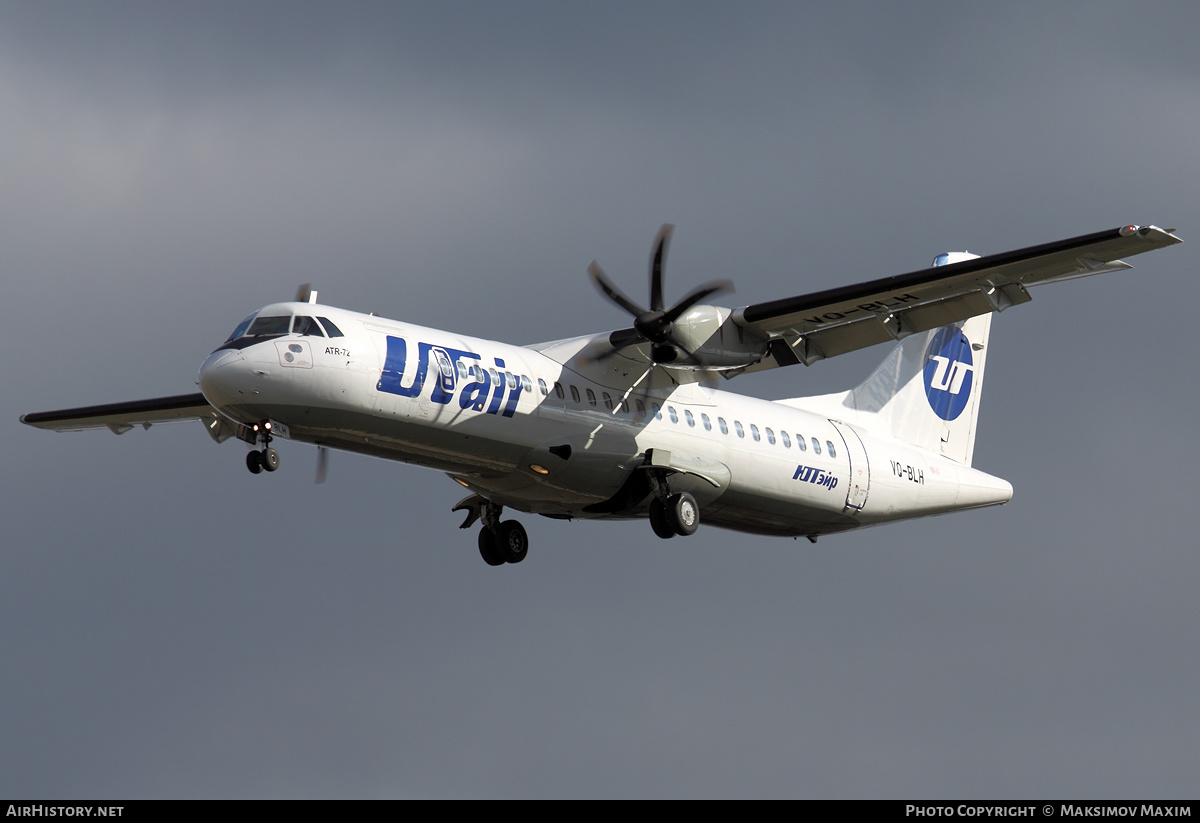 Aircraft Photo of VQ-BLH | ATR ATR-72-500 (ATR-72-212A) | UTair | AirHistory.net #285531