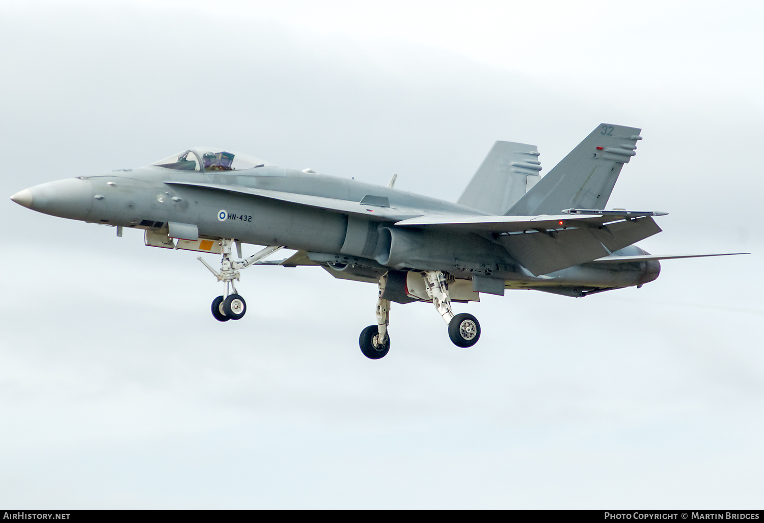 Aircraft Photo of HN-432 | McDonnell Douglas F-18C Hornet | Finland - Air Force | AirHistory.net #285533