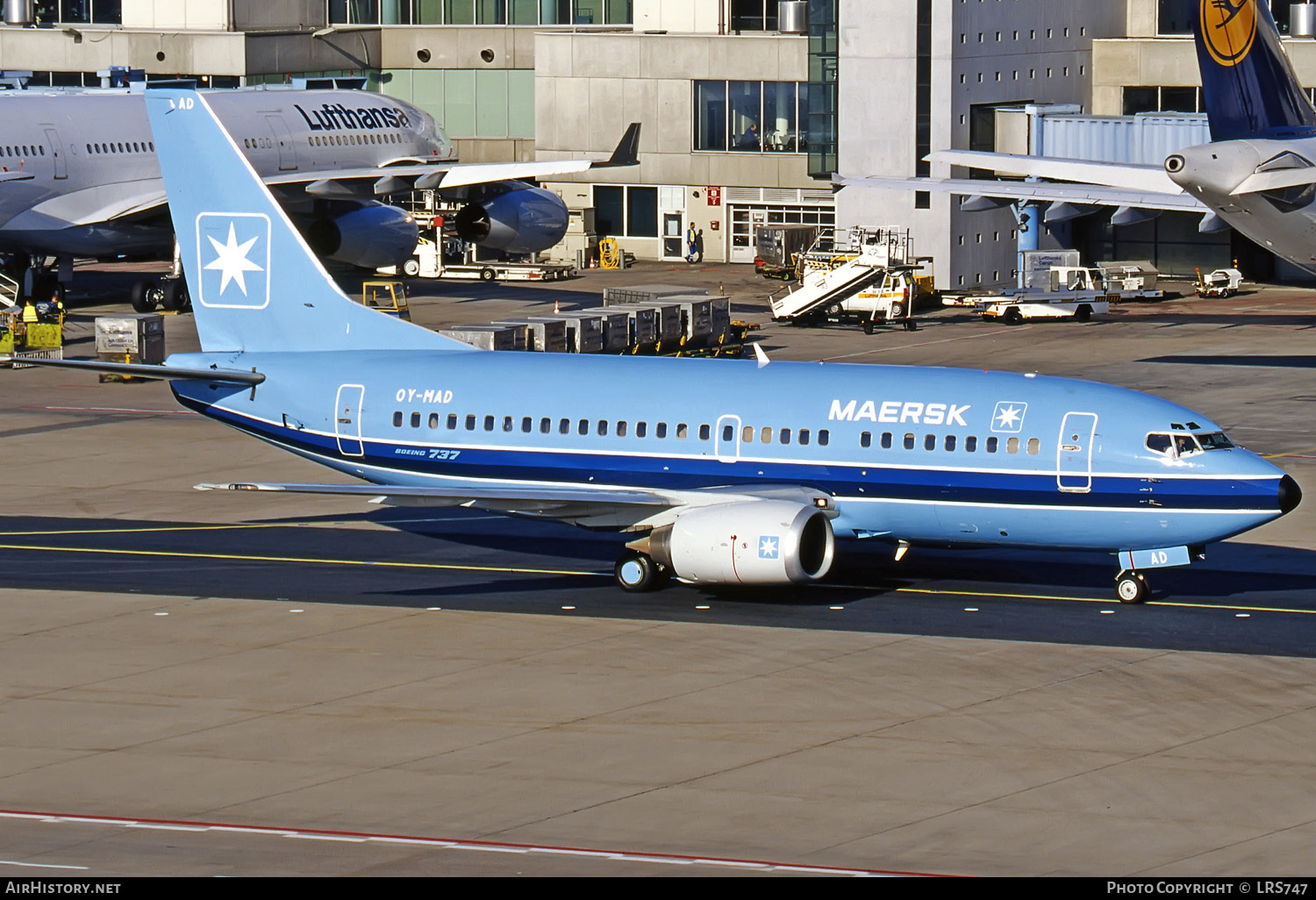 Aircraft Photo of OY-MAD | Boeing 737-5L9 | Maersk Air | AirHistory.net #285610