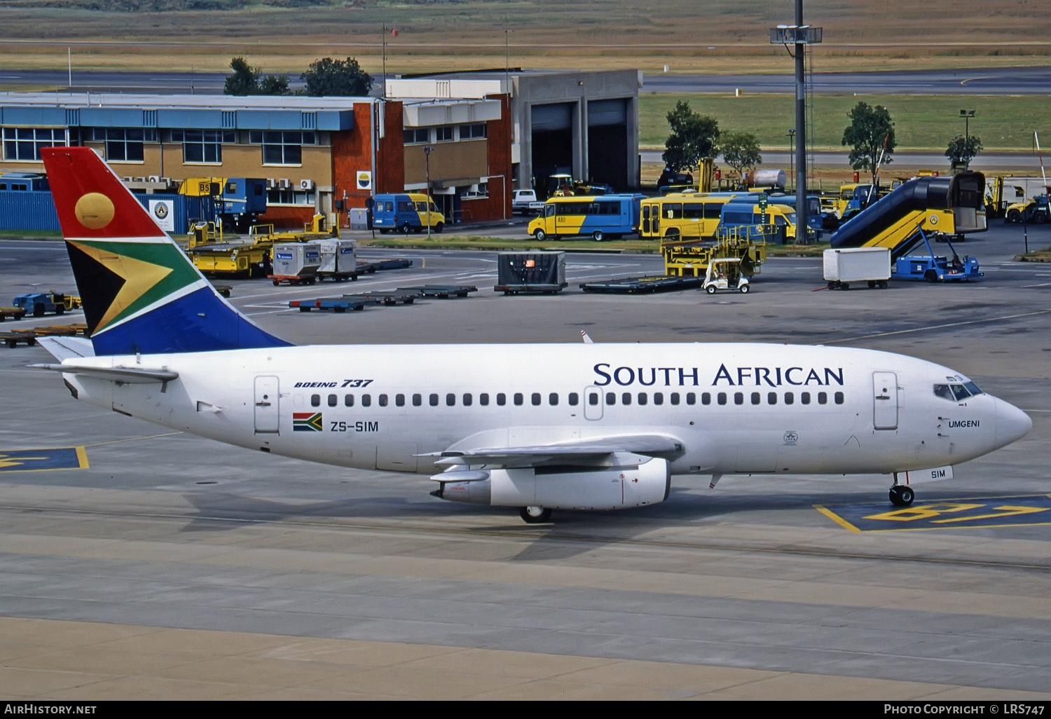 Aircraft Photo of ZS-SIM | Boeing 737-244/Adv | South African Airways | AirHistory.net #285660
