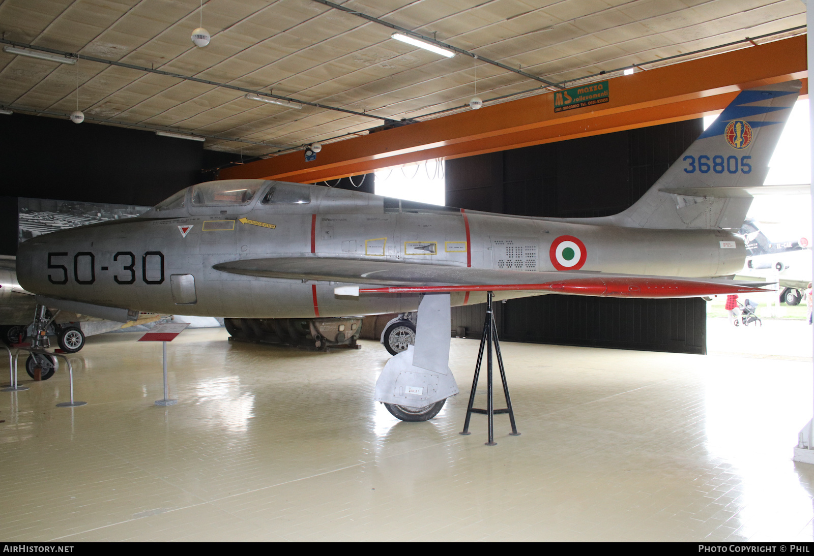 Aircraft Photo of MM53-6805 / 36805 | Republic F-84F Thunderstreak | Italy - Air Force | AirHistory.net #285851