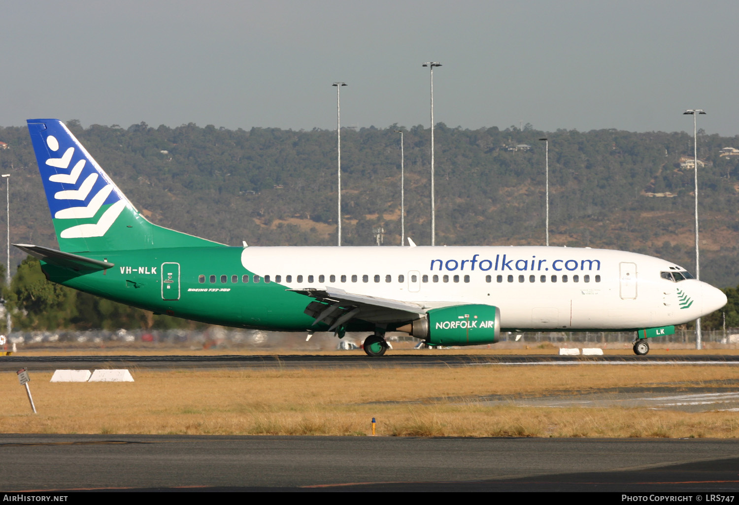 Aircraft Photo of VH-NLK | Boeing 737-33A | Norfolkair | AirHistory.net #285868