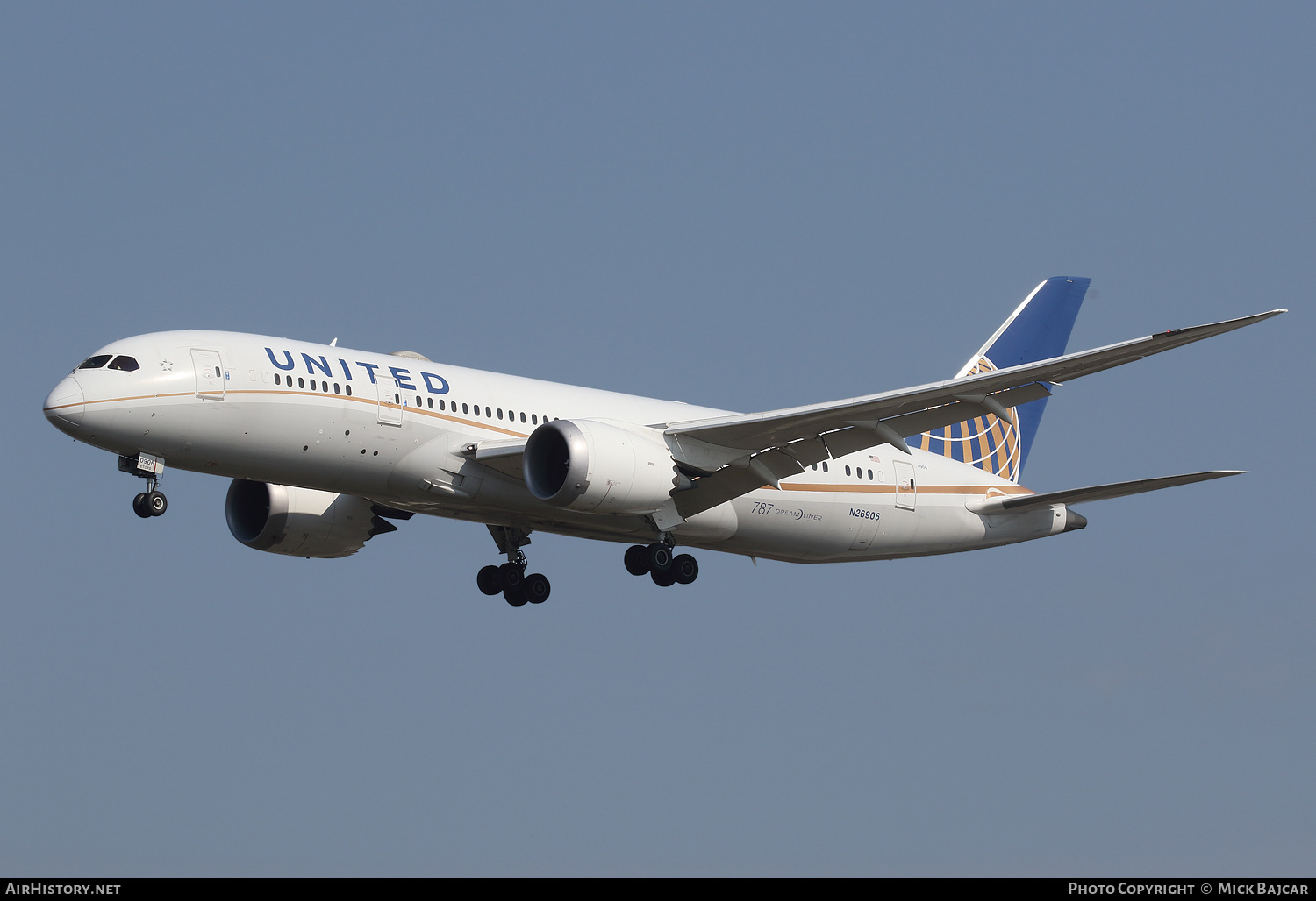 Aircraft Photo of N26906 | Boeing 787-8 Dreamliner | United Airlines | AirHistory.net #285874