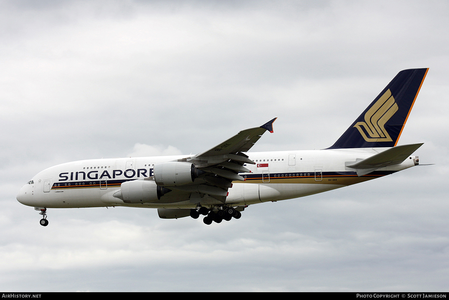 Aircraft Photo of 9V-SKK | Airbus A380-841 | Singapore Airlines | AirHistory.net #285879