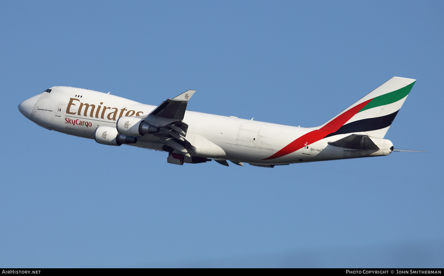 Aircraft Photo of OO-THC | Boeing 747-4HAF/ER/SCD | Emirates SkyCargo | AirHistory.net #285937