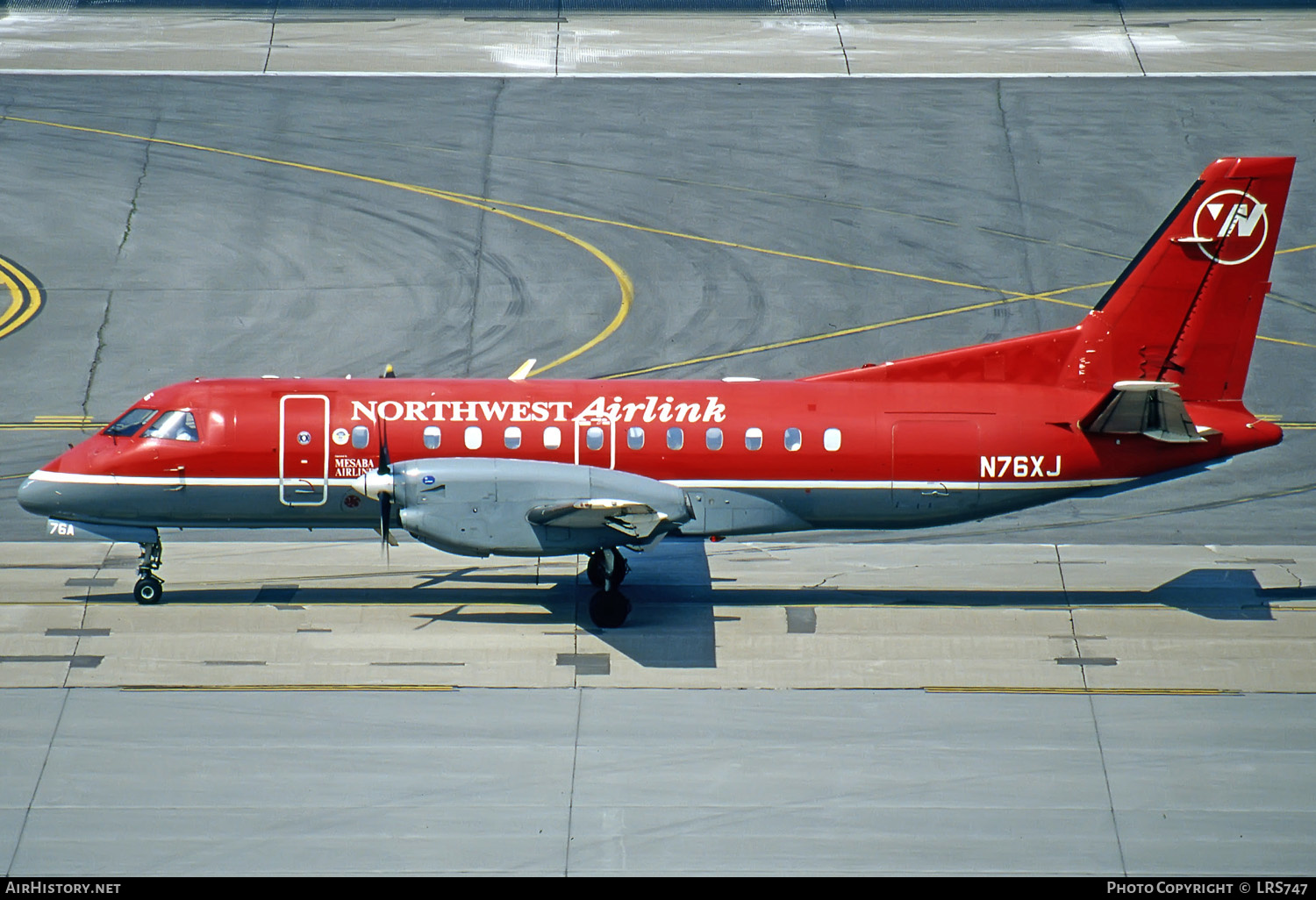 Aircraft Photo of N76XJ | Saab-Fairchild SF-340A | Northwest Airlink | AirHistory.net #286010