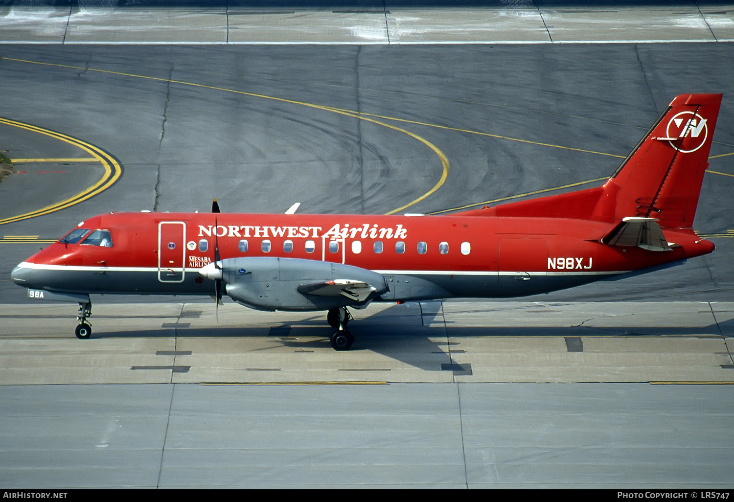 Aircraft Photo of N98XJ | Saab-Fairchild SF-340A | Northwest Airlink | AirHistory.net #286019