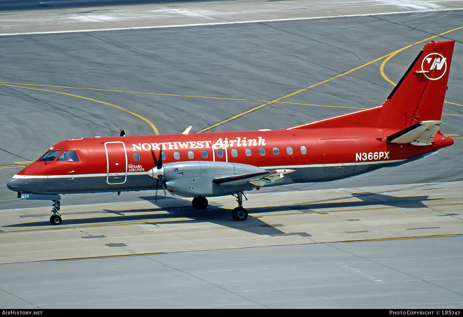 Aircraft Photo of N366PX | Saab 340B | Northwest Airlink | AirHistory.net #286058