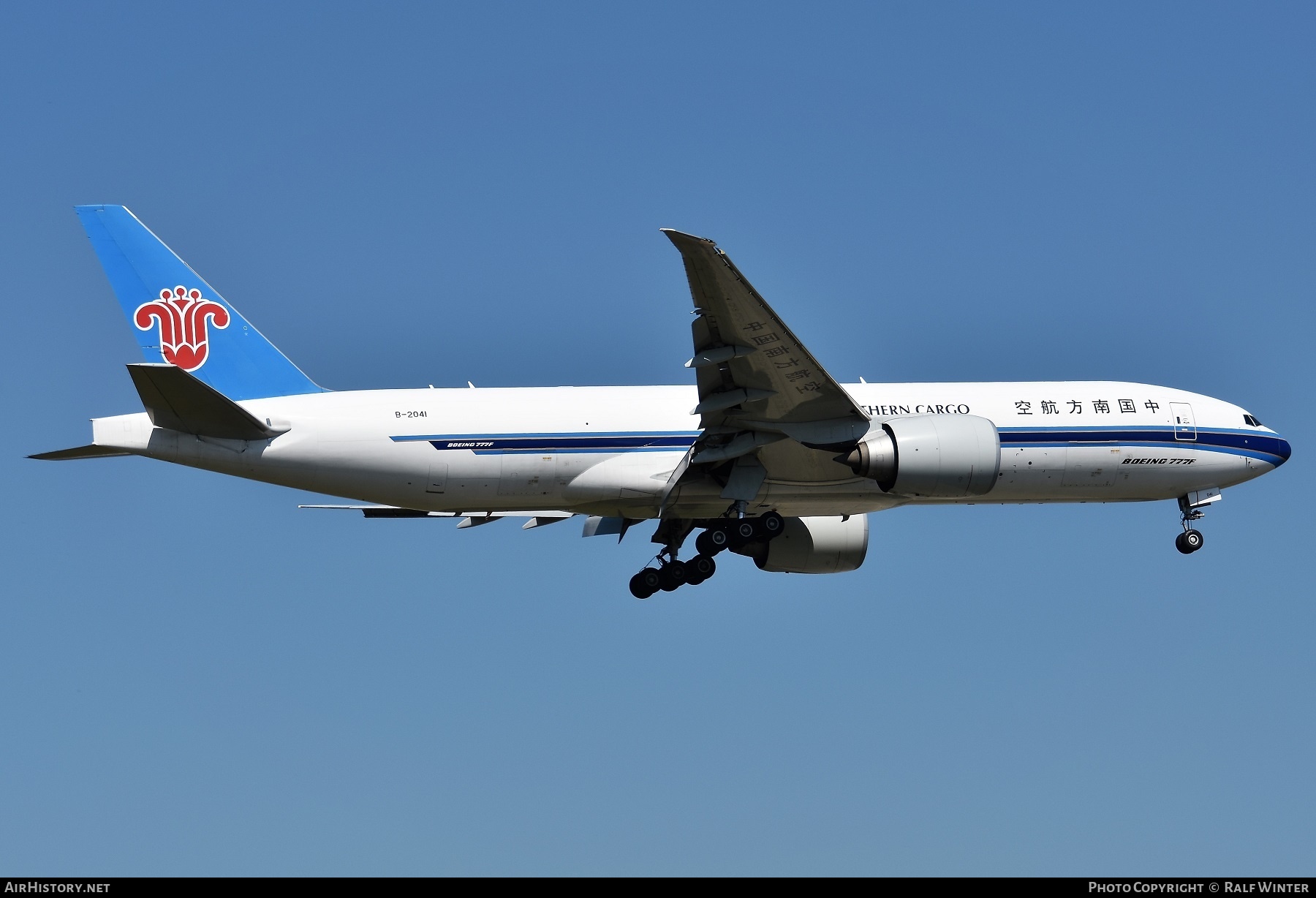 Aircraft Photo of B-2041 | Boeing 777-F1B | China Southern Airlines Cargo | AirHistory.net #286067