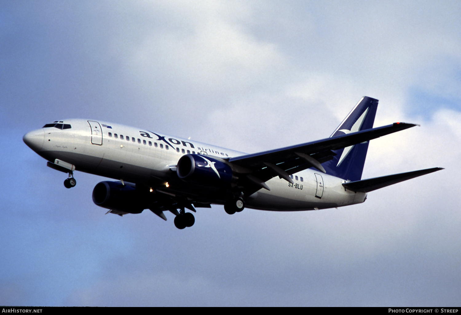 Aircraft Photo of SX-BLU | Boeing 737-7K9 | Axon Airlines | AirHistory.net #286090