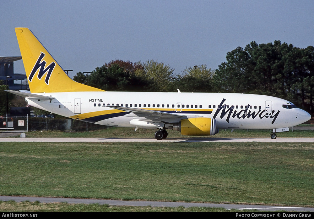 Aircraft Photo of N311ML | Boeing 737-76N | Midway Airlines | AirHistory.net #286121