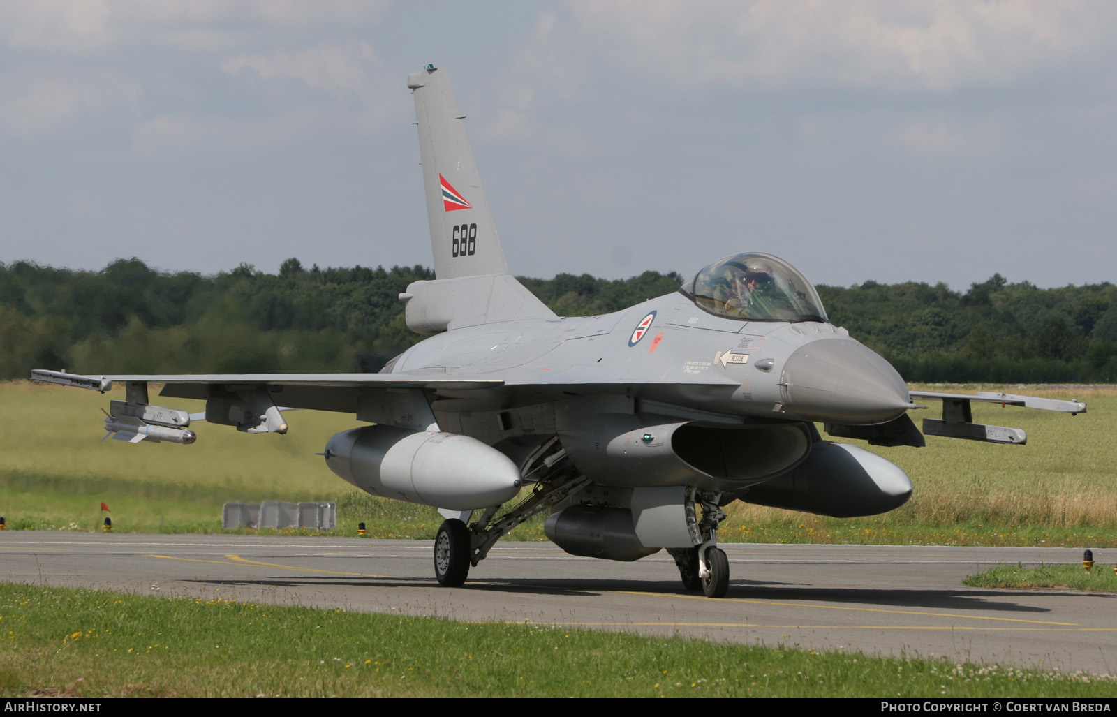 Aircraft Photo of 688 | General Dynamics F-16AM Fighting Falcon | Norway - Air Force | AirHistory.net #286226