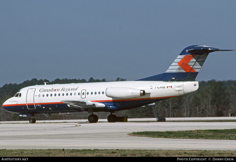 Aircraft Photo of C-FCRB | Fokker F28-1000 Fellowship | Canadian Regional Airlines | AirHistory.net #286240