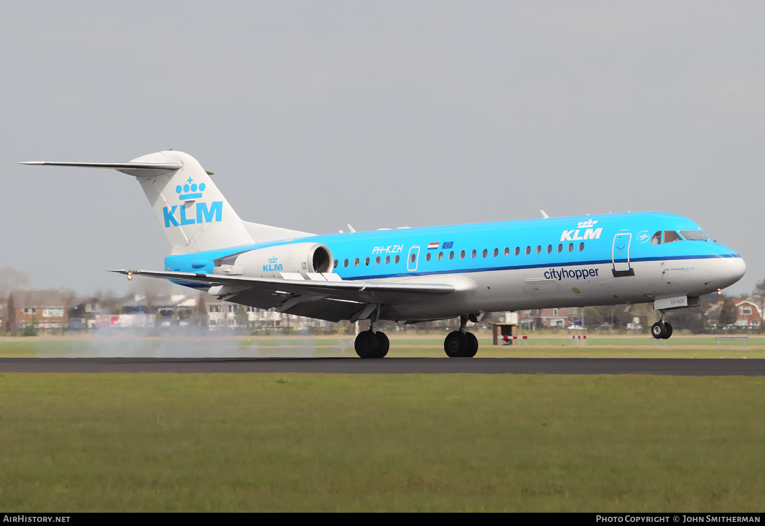 Aircraft Photo of PH-KZH | Fokker 70 (F28-0070) | KLM Cityhopper | AirHistory.net #286262
