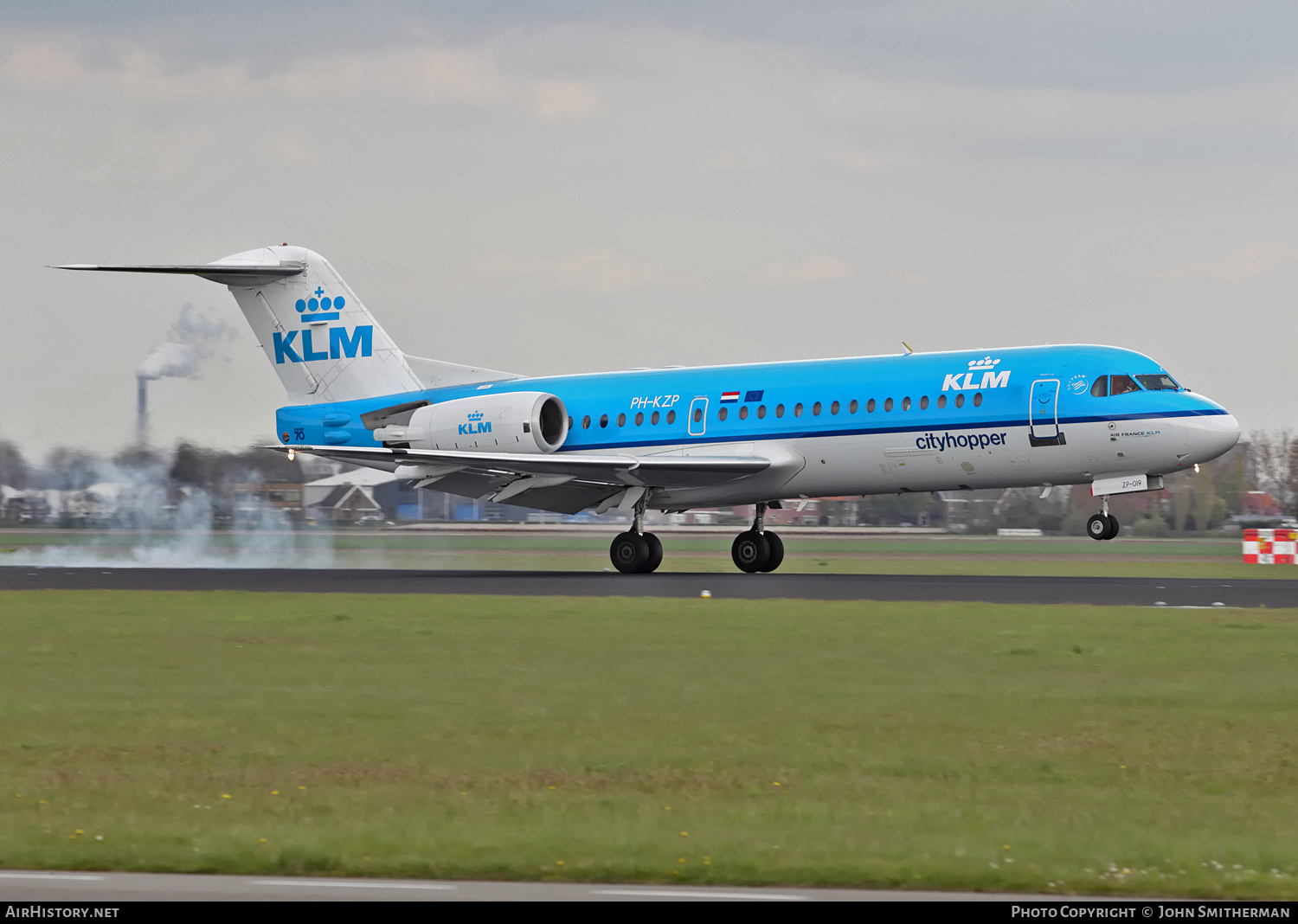 Aircraft Photo of PH-KZP | Fokker 70 (F28-0070) | KLM Cityhopper | AirHistory.net #286272