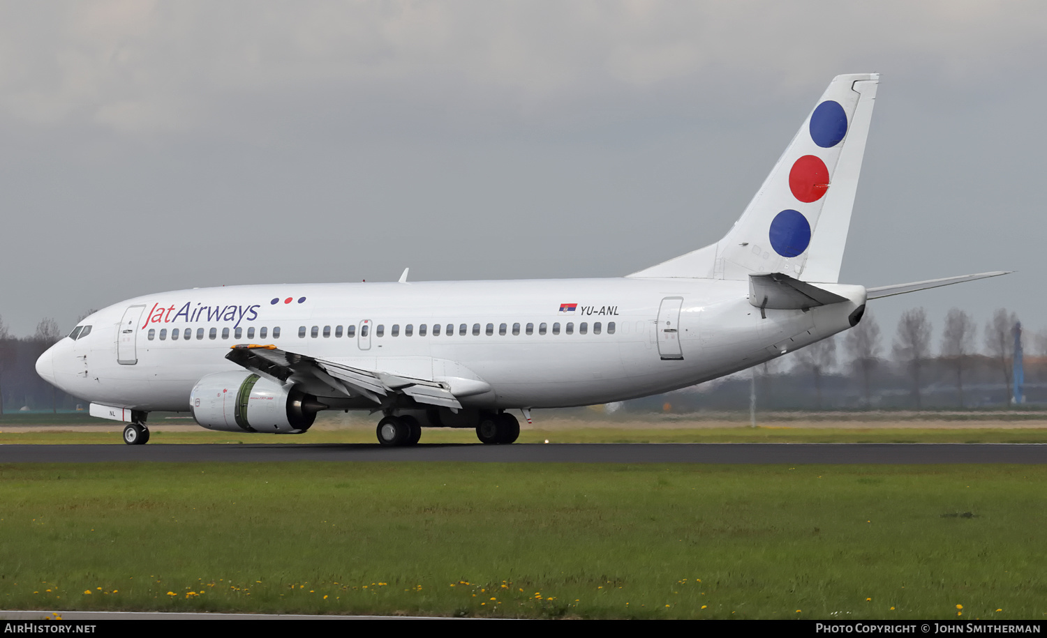 Aircraft Photo of YU-ANL | Boeing 737-3H9 | Jat Airways | AirHistory.net #286280