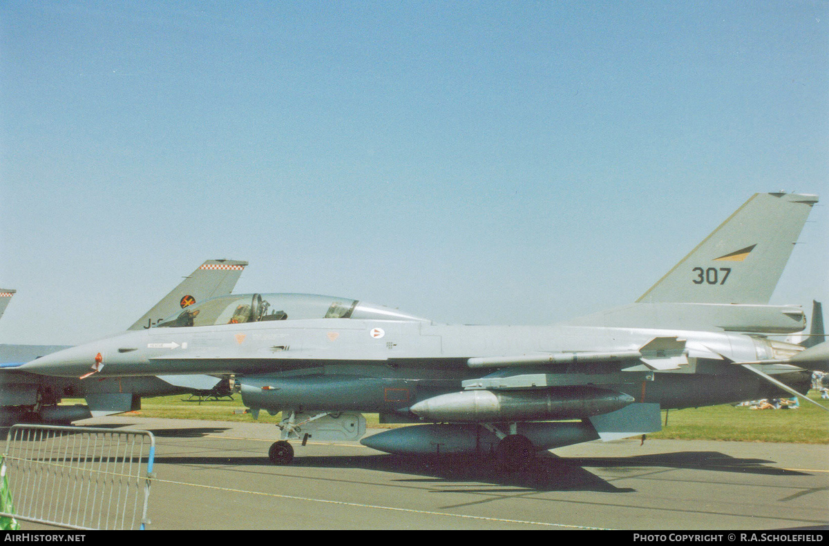 Aircraft Photo of 307 | General Dynamics F-16B Fighting Falcon | Norway - Air Force | AirHistory.net #286283