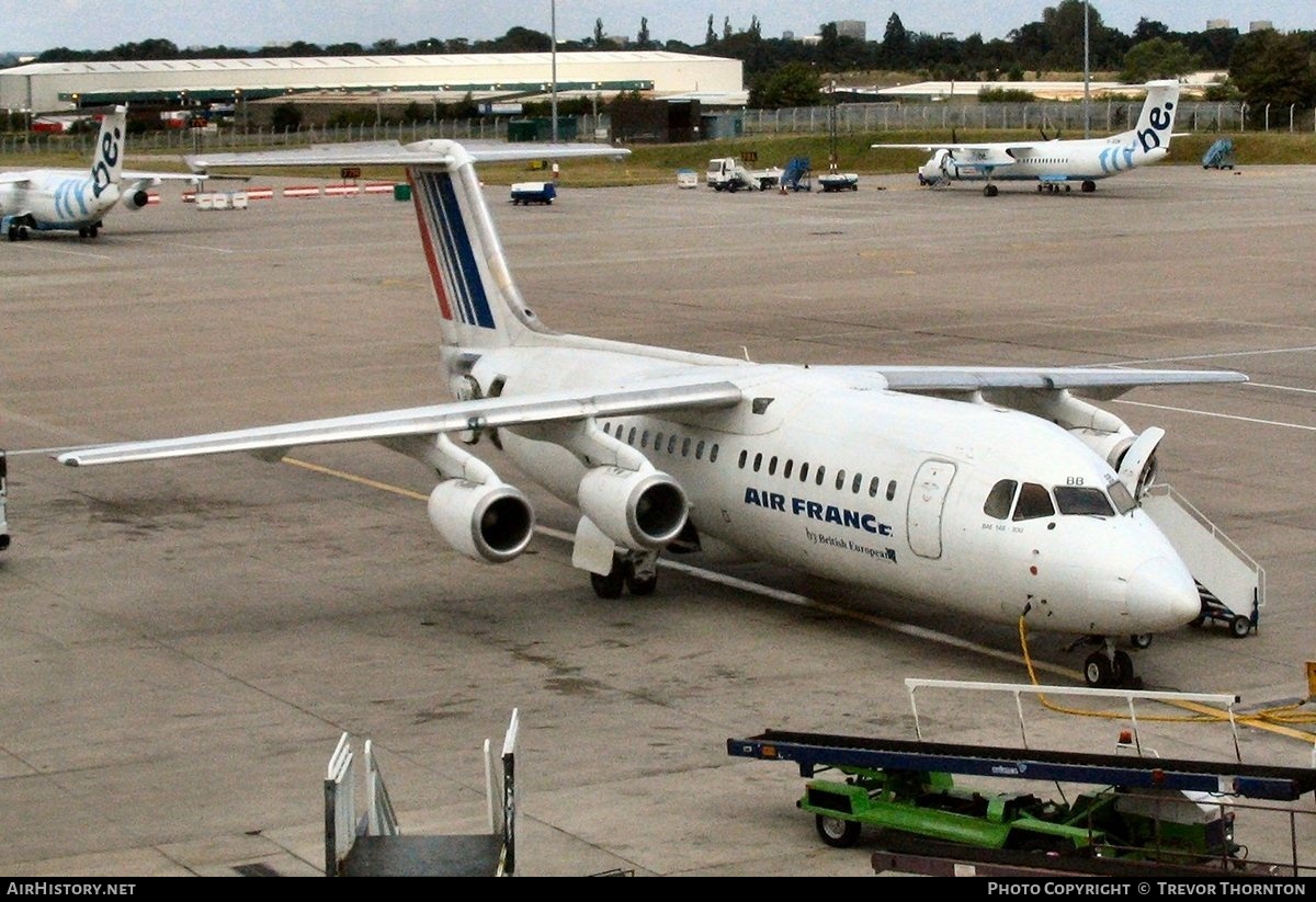 Aircraft Photo of G-JEBB | British Aerospace BAe-146-300 | Air France | AirHistory.net #286306