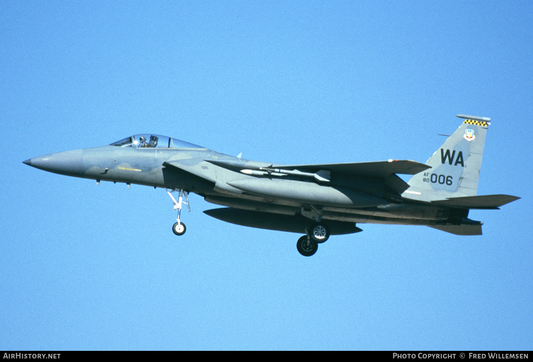 Aircraft Photo of 80-0006 / AF80-006 | McDonnell Douglas F-15C Eagle | USA - Air Force | AirHistory.net #286315