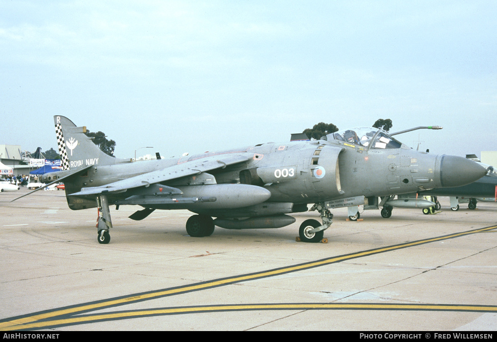 Aircraft Photo of ZH803 | British Aerospace Sea Harrier FA2 | UK - Navy | AirHistory.net #286317
