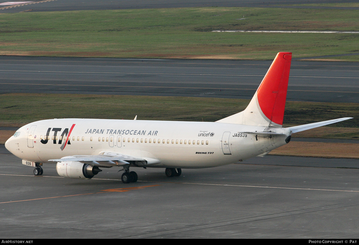 Aircraft Photo of JA8939 | Boeing 737-4Q3 | Japan TransOcean Air - JTA | AirHistory.net #286354