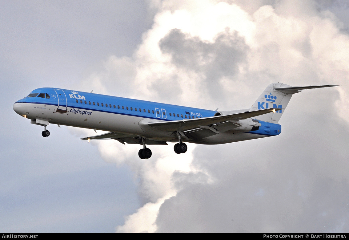 Aircraft Photo of PH-OFL | Fokker 100 (F28-0100) | KLM Cityhopper | AirHistory.net #286366