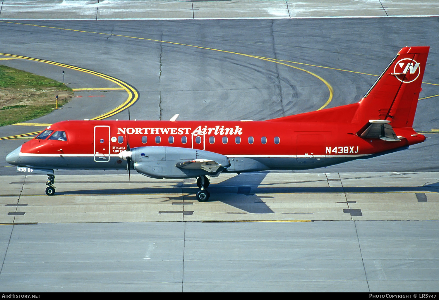 Aircraft Photo of N438XJ | Saab 340B/Plus | Northwest Airlink | AirHistory.net #286391
