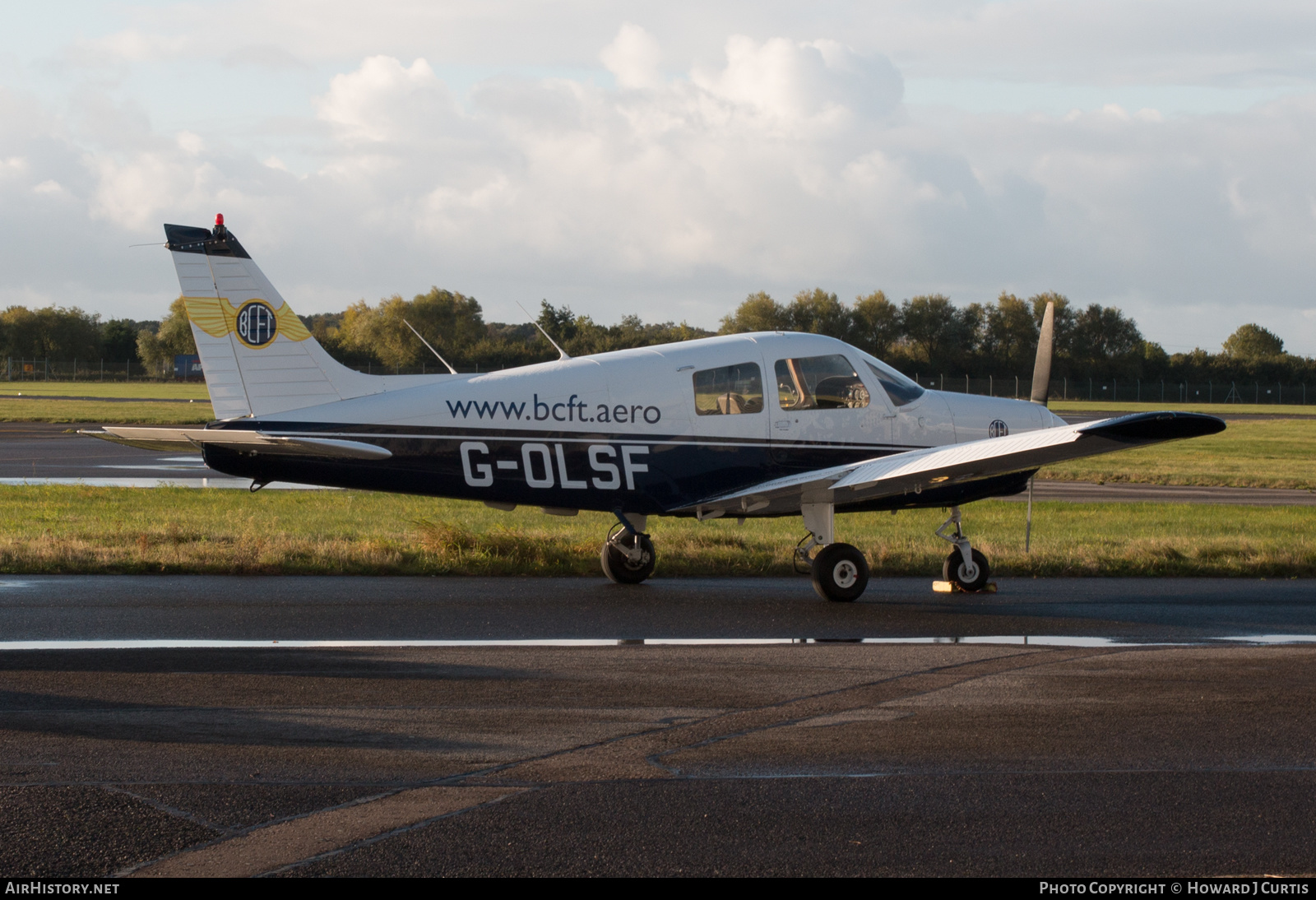 Aircraft Photo of G-OLSF | Piper PA-28-161 Cadet | Bournemouth Commercial Flight Training - BCFT | AirHistory.net #286399