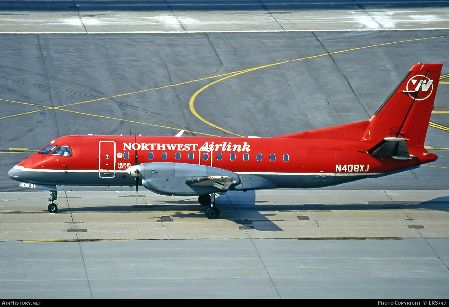 Aircraft Photo of N408XJ | Saab 340B | Northwest Airlink | AirHistory.net #286414