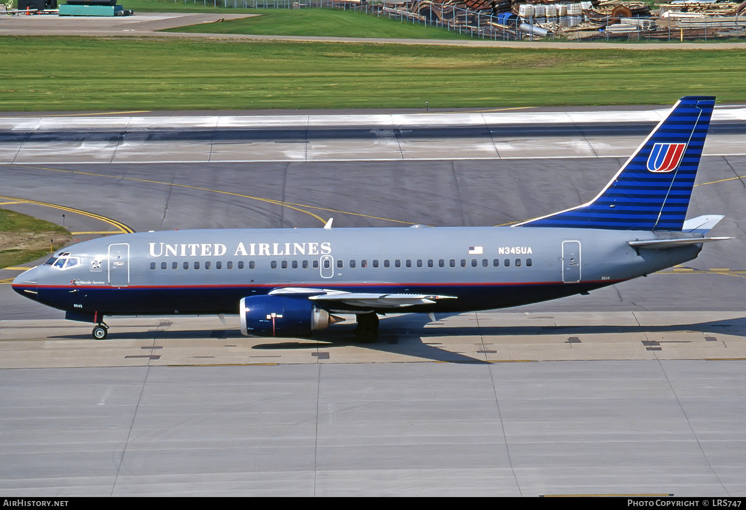 Aircraft Photo of N345UA | Boeing 737-322 | United Airlines | AirHistory.net #286455