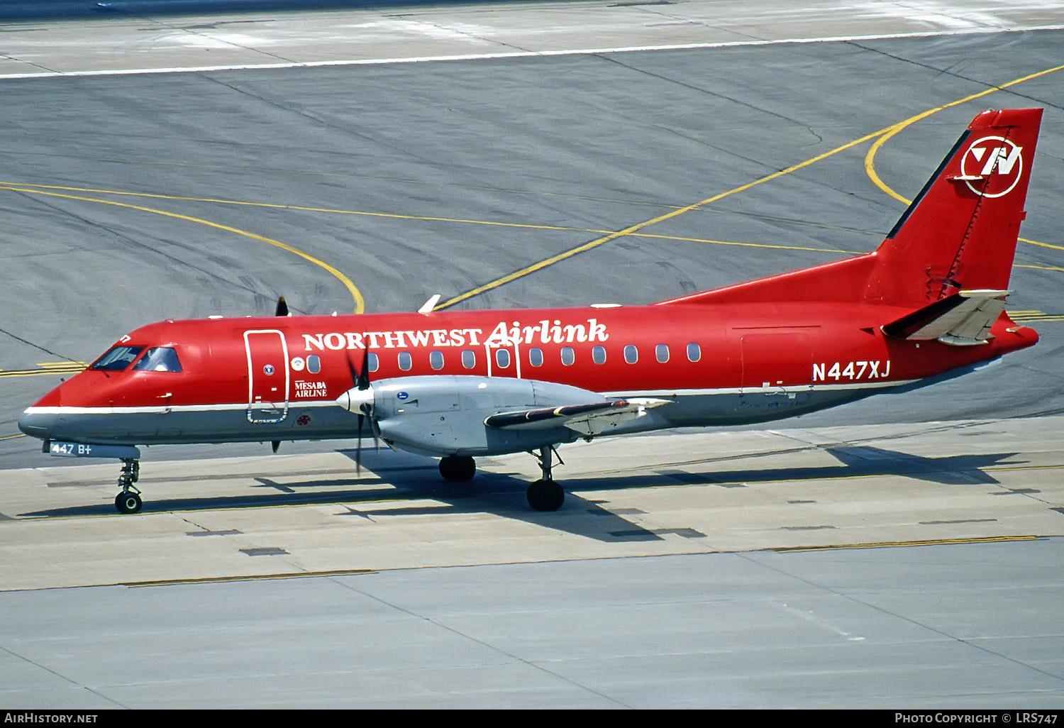 Aircraft Photo of N447XJ | Saab 340B/Plus | Northwest Airlink | AirHistory.net #286472