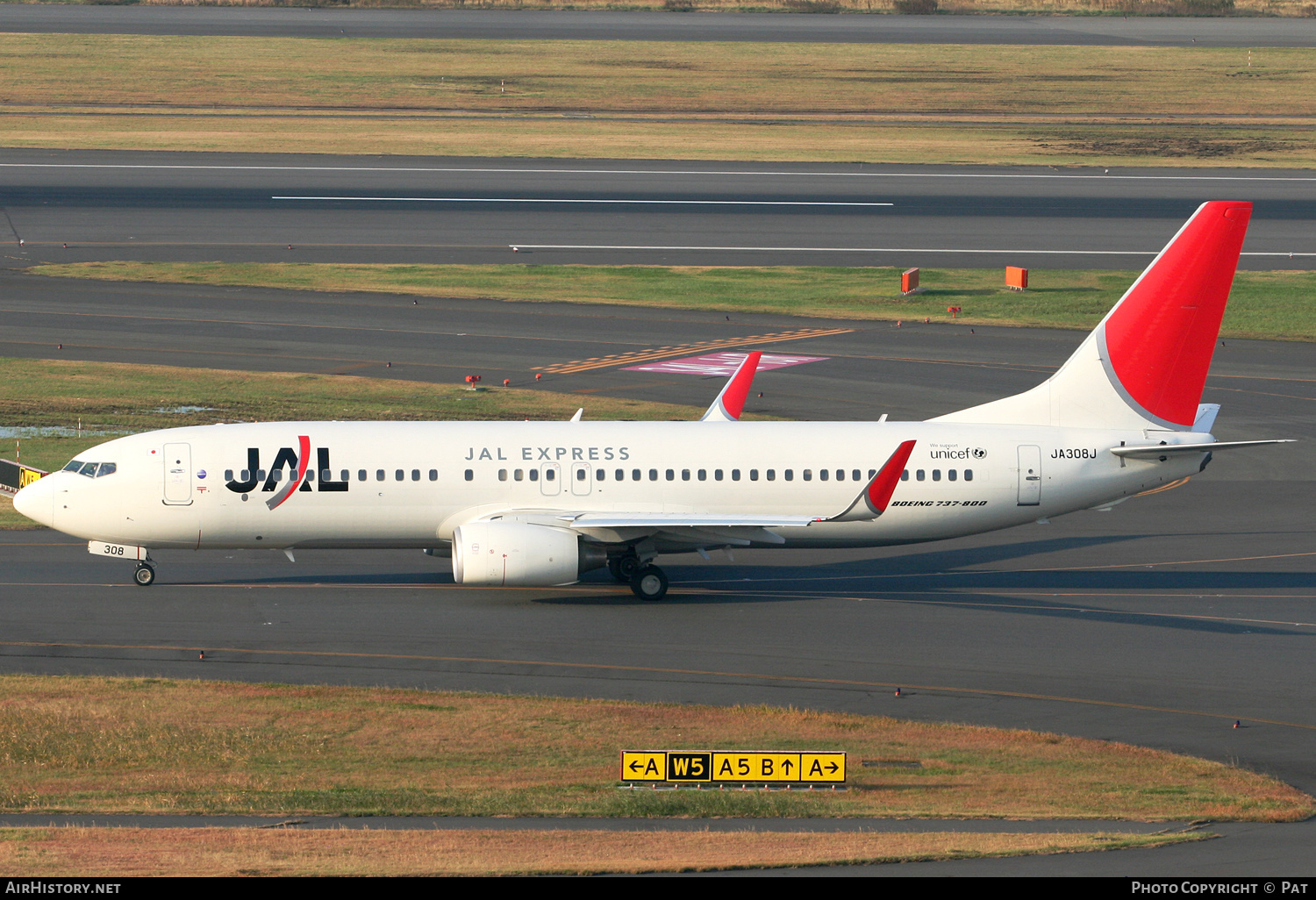 Aircraft Photo of JA308J | Boeing 737-846 | JAL Express - JAL | AirHistory.net #286476