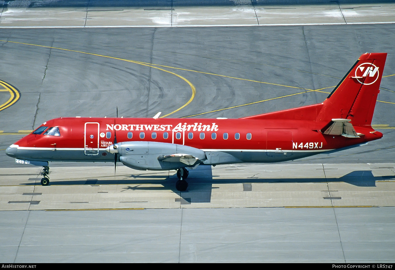 Aircraft Photo of N449XJ | Saab 340B/Plus | Northwest Airlink | AirHistory.net #286479