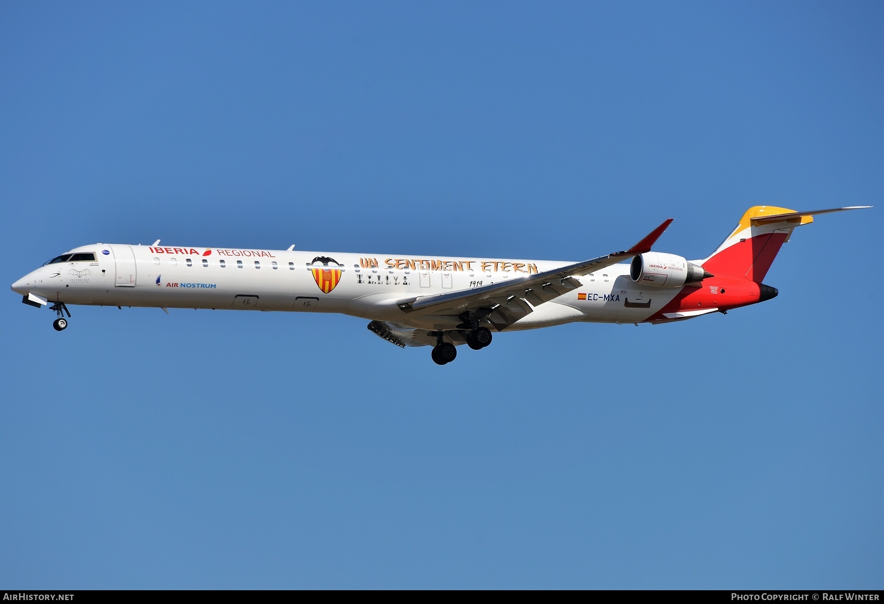 Aircraft Photo of EC-MXA | Bombardier CRJ-1000 (CL-600-2E25) | Iberia Regional | AirHistory.net #286511