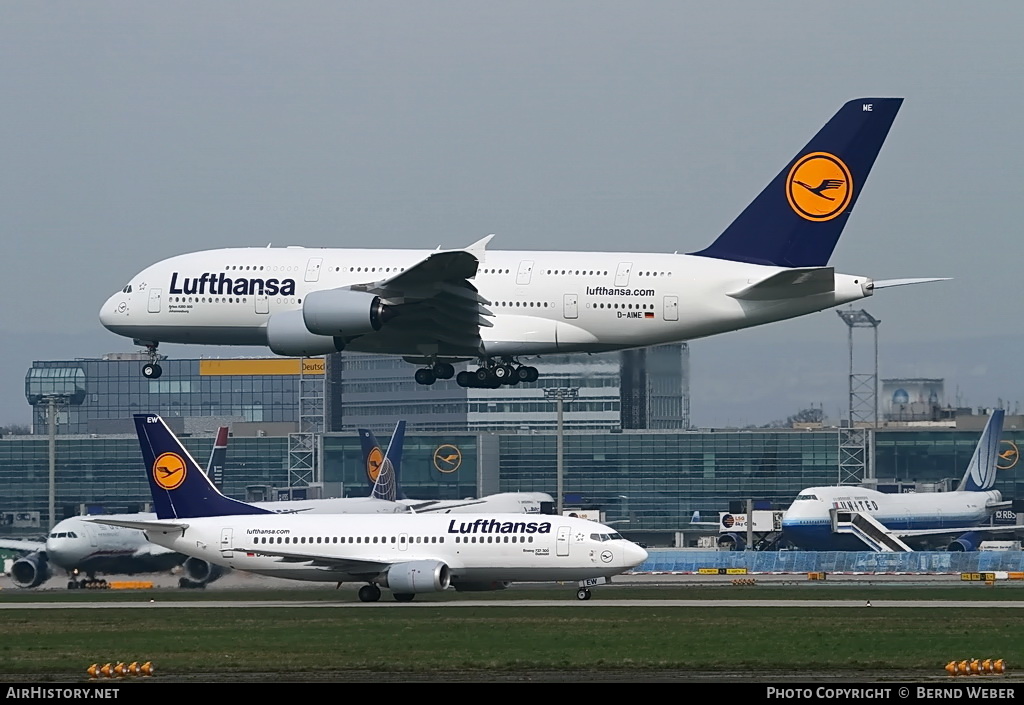 Aircraft Photo of D-AIME | Airbus A380-841 | Lufthansa | AirHistory.net #286535