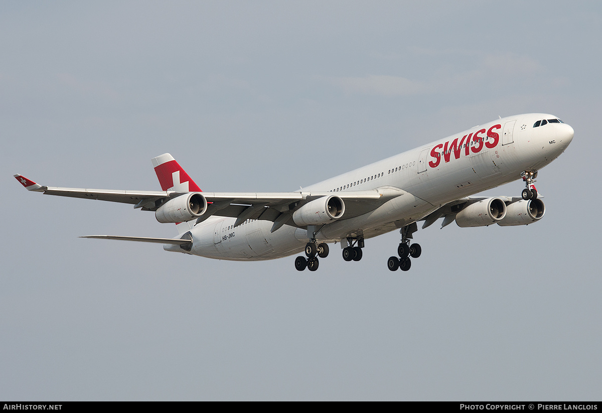 Aircraft Photo of HB-JMC | Airbus A340-313X | Swiss International Air Lines | AirHistory.net #286557