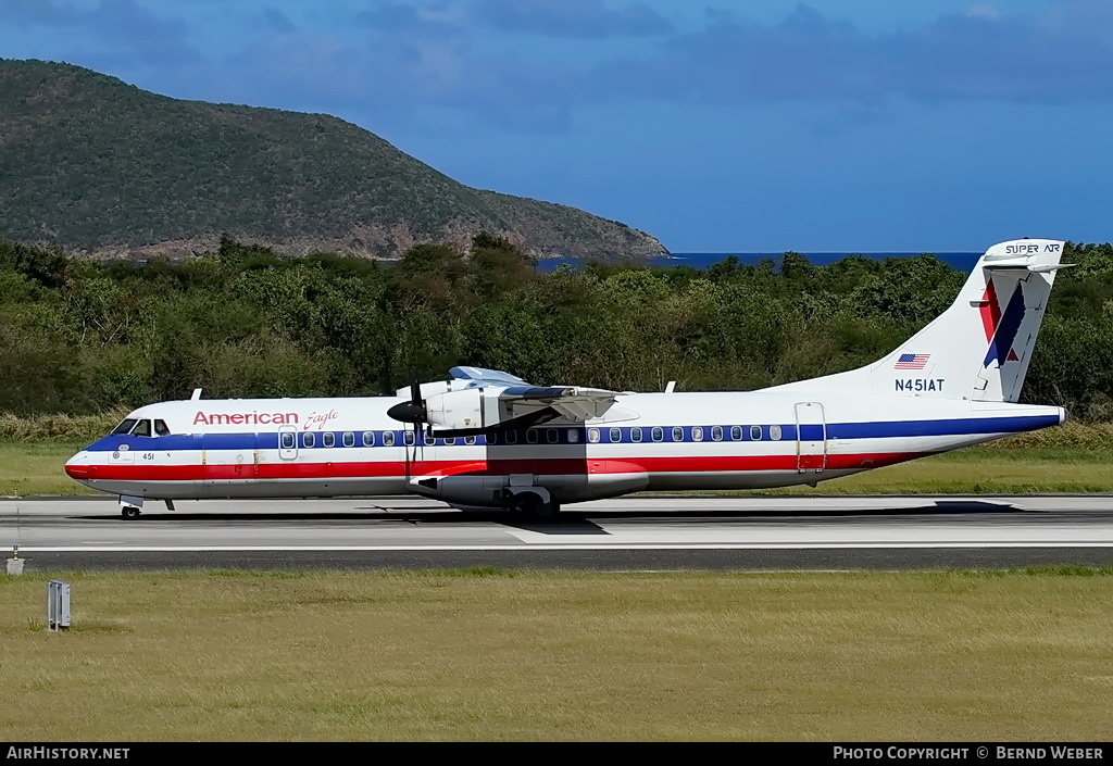 Aircraft Photo of N451AT | ATR ATR-72-212 | American Eagle | AirHistory.net #286568