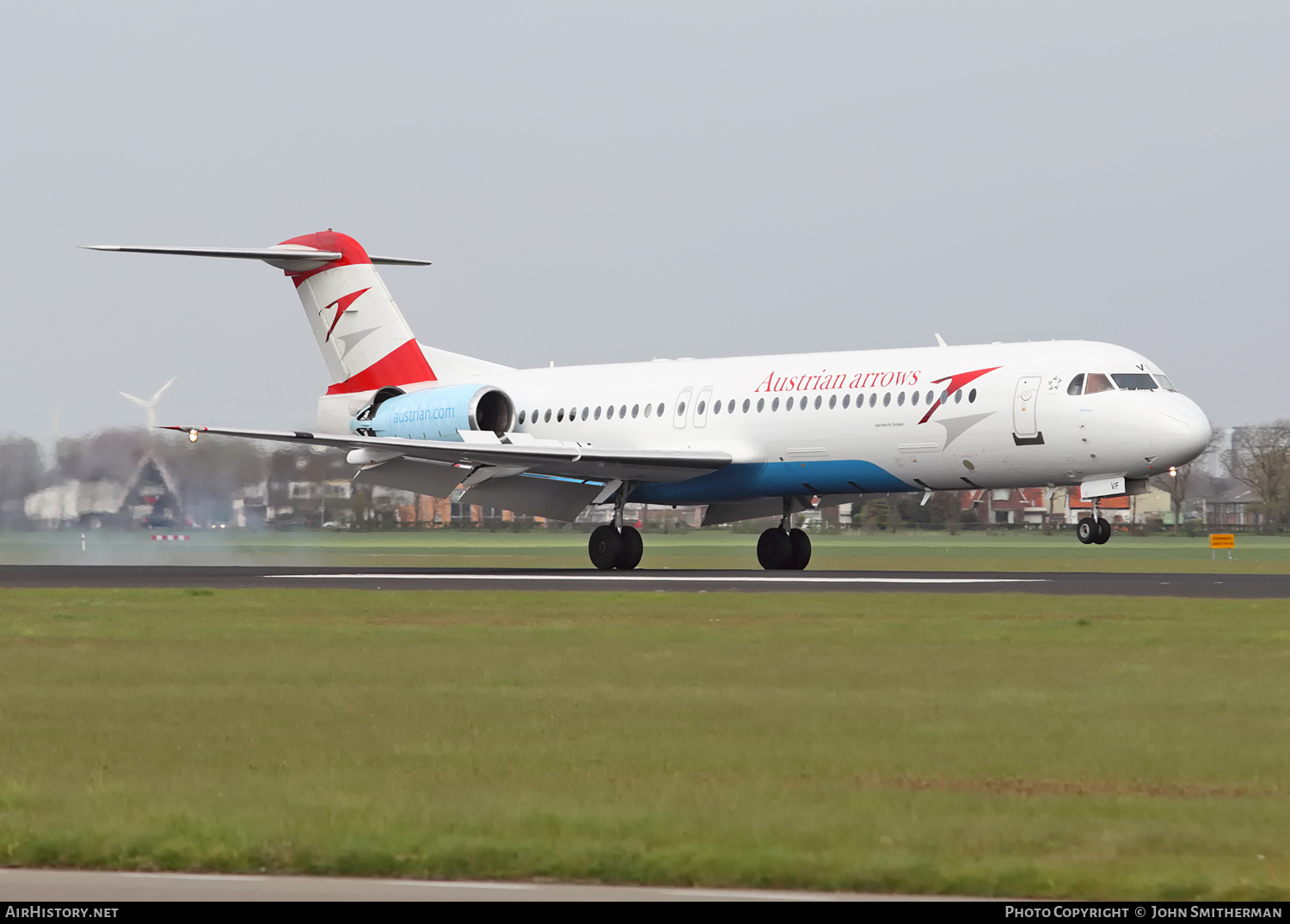 Aircraft Photo of OE-LVF | Fokker 100 (F28-0100) | Austrian Arrows | AirHistory.net #286610