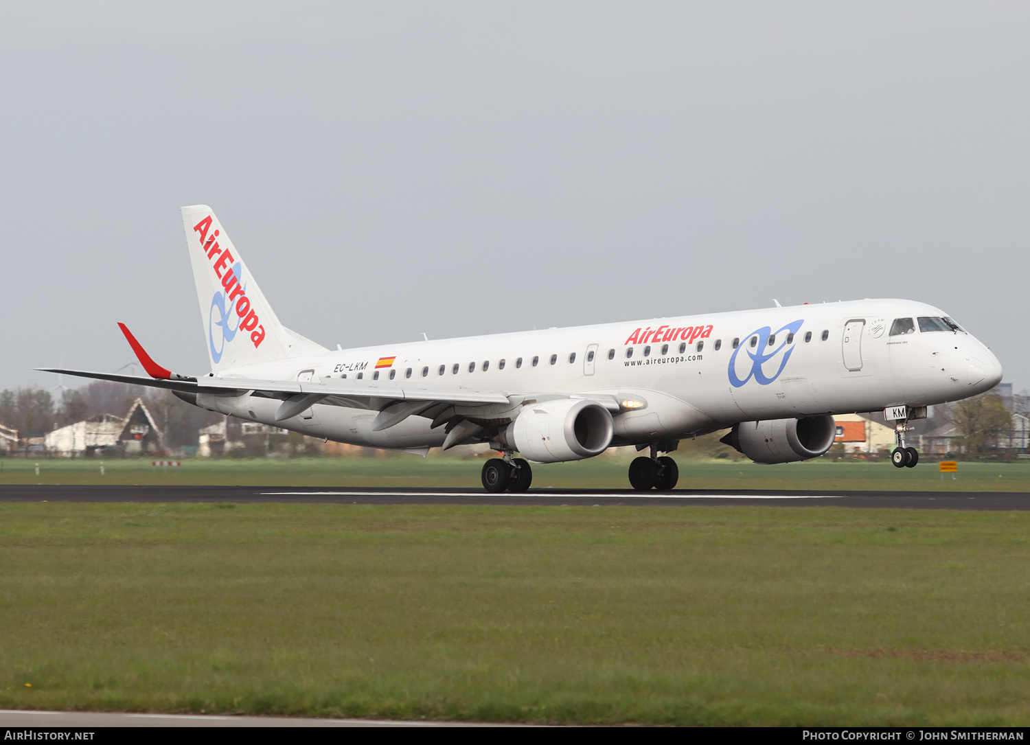 Aircraft Photo of EC-LKM | Embraer 195LR (ERJ-190-200LR) | Air Europa | AirHistory.net #286612