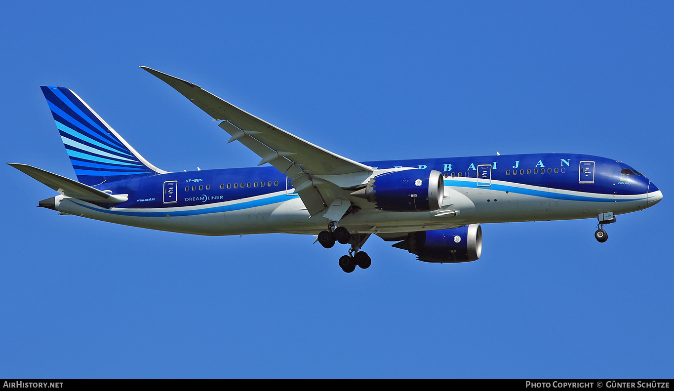 Aircraft Photo of VP-BBS | Boeing 787-8 Dreamliner | Azerbaijan Airlines - AZAL - AHY | AirHistory.net #286628