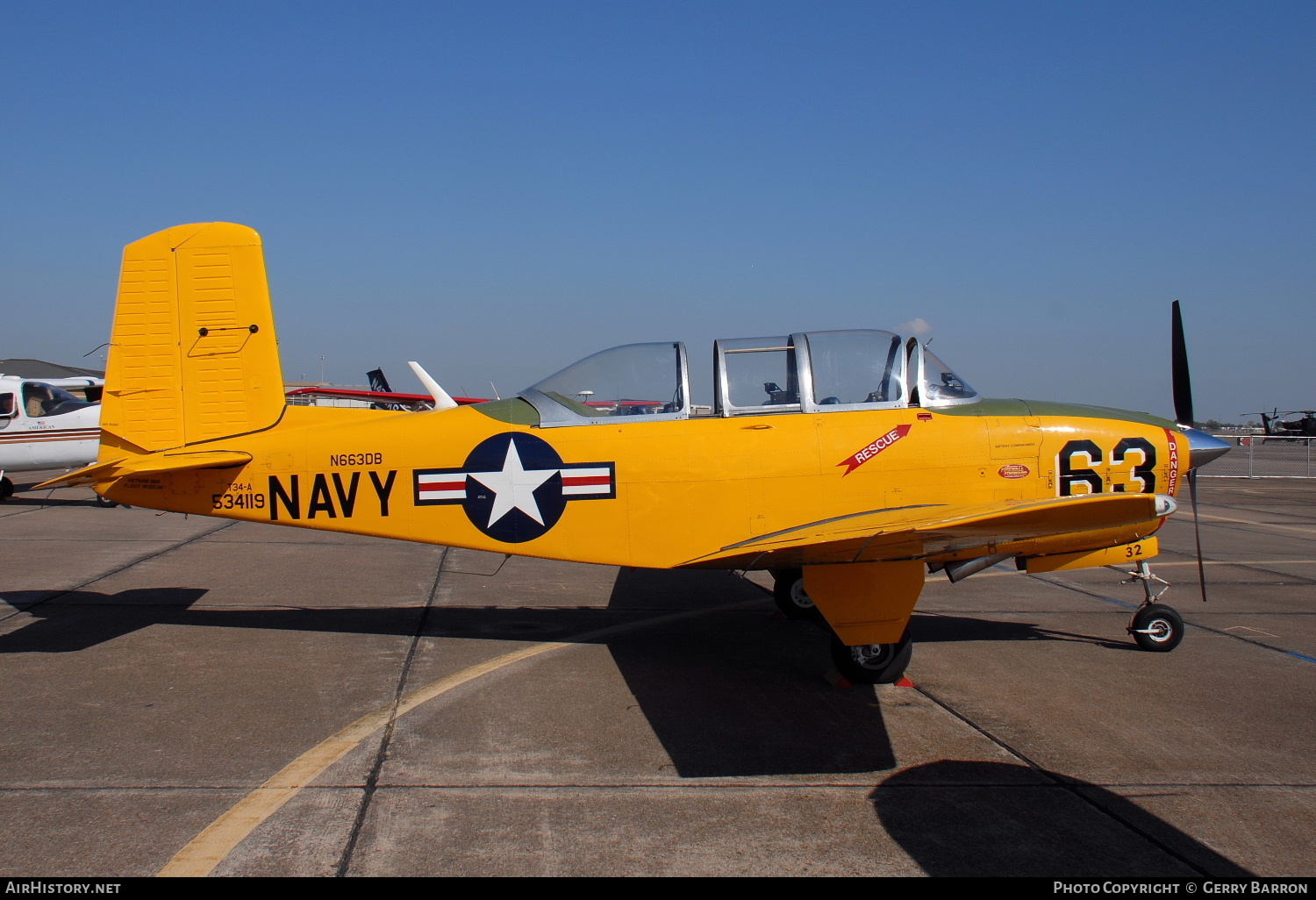 Aircraft Photo of N663DB / 534119 | Beech T-34A Mentor | USA - Navy | AirHistory.net #286641