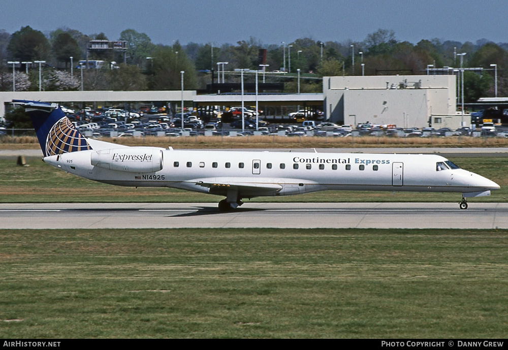 Aircraft Photo of N14925 | Embraer ERJ-145EP (EMB-145EP) | Continental Express | AirHistory.net #286659