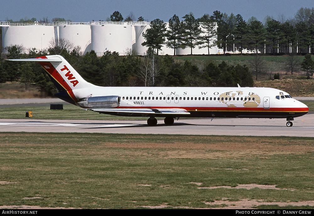Aircraft Photo of N983Z | McDonnell Douglas DC-9-31 | Trans World Airlines - TWA | AirHistory.net #286663