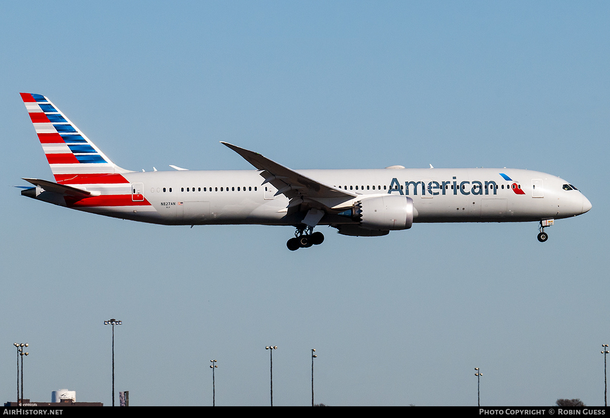 Aircraft Photo of N827AN | Boeing 787-9 Dreamliner | American Airlines | AirHistory.net #286682