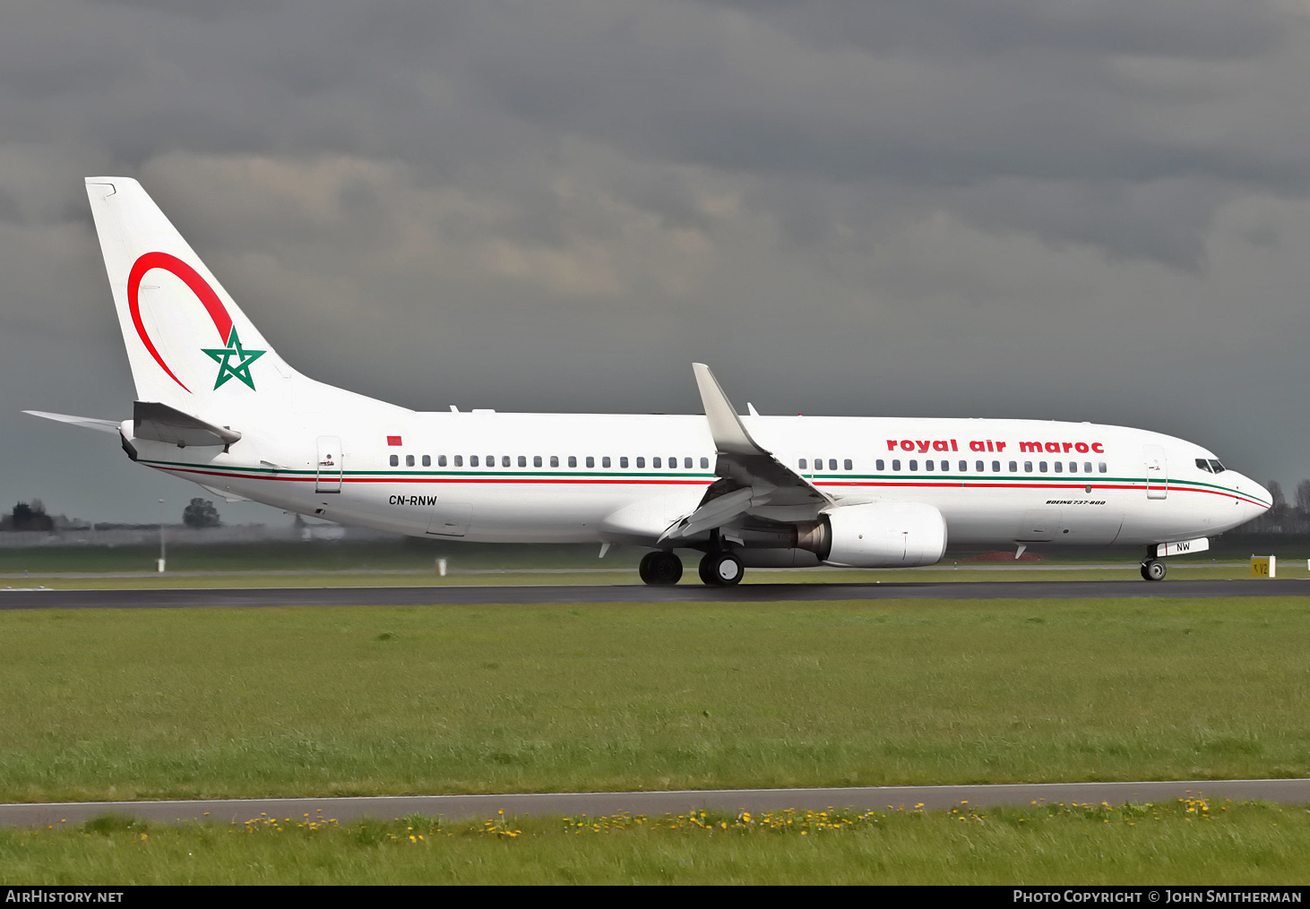 Aircraft Photo of CN-RNW | Boeing 737-8B6 | Royal Air Maroc - RAM | AirHistory.net #286684
