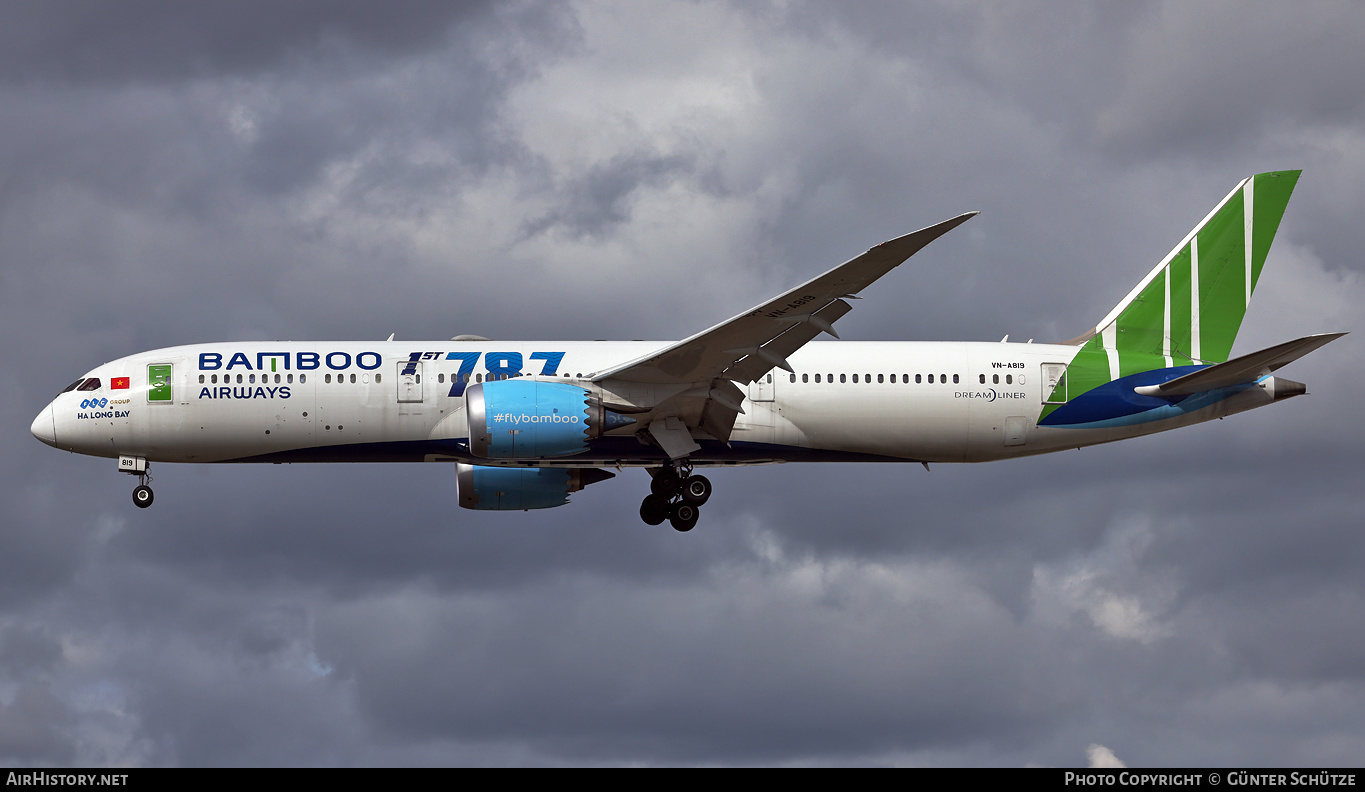 Aircraft Photo of VN-A819 | Boeing 787-9 Dreamliner | Bamboo Airways | AirHistory.net #286770